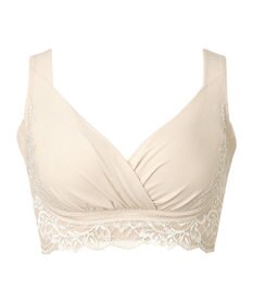 BRADELIS New York 【BRADELIS NewYork peace】綿混キャッチャーカップレースブラ25  ノンワイヤー 補正下着 補整 谷間メイク