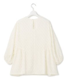 23区 【洗える】シアーカットジャカード ブラウス