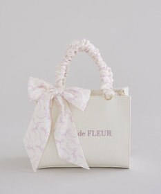 Maison de FLEUR スカーフ付きギャザーハンドル２Ｗａｙバッグ