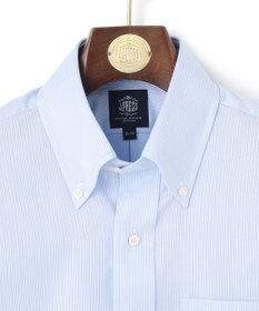 J.PRESS MEN 【PREMIUM PLEATS / 形態安定】スーピマコットンマイクロストライプ シャツ/B.D.