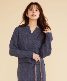 Feroux 【セットアイテム】ケーブルニット セットアップ