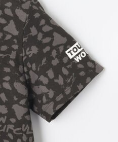 PW CIRCULUS 【WOMEN】【ストレッチ/UVケア】アニマルプリント ロゴ モックネック シャツ