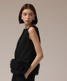 GRACE CONTINENTAL チュールヘムカットトップ