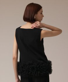 GRACE CONTINENTAL チュールヘムカットトップ
