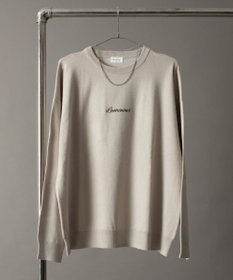 WEGO アクセ付きワンポイントニットプルオーバー（LS）