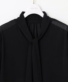 ANY SIS 【前後着用可能】シアー2WAYボウタイ プルオーバー