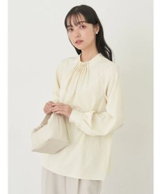earth music&ecology パールタックブラウス