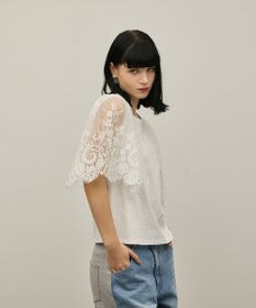 GRACE CONTINENTAL レースフレアカットトップ