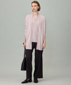 ICB L 【洗える】コンパクトファインウール Vネックニット