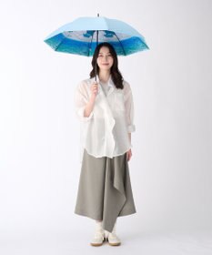 MOONBAT 【ハニカム断熱パラソル】estaa エスタ オーシャンビュー 長傘  晴雨兼用 日傘 遮熱 耐風 50cm