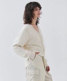 BEIGE， 【洗える・GISELe 4月号掲載】MYRTLE / チュールレイヤードカーディガン