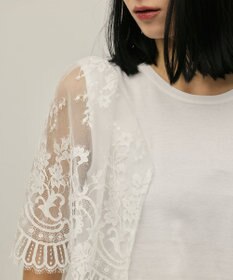 GRACE CONTINENTAL レースフレアカットトップ