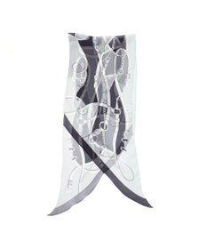 Marca ＜洗えるシルク＞【Marcaオリジナル】フローイングベルト剣先 ウォッシャブル シルクローン 剣先ストール