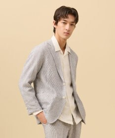 J.PRESS MEN 【SHACKET】ストレッチリネンサッカー ジャケット