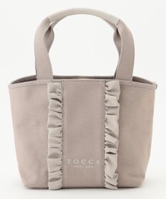 TOCCA 【A4サイズ対応】RIBBON FRILL CANVASTOTE キャンバストートバッグ