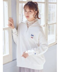 earth music&ecology Ｌｅｅ×ｅ．ｍ．ａ．ｅ．　ハーフジップ刺繍スウェット