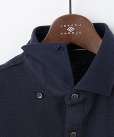 JOSEPH ABBOUD 【吸水速乾/上質感】千鳥サッカーポロシャツ