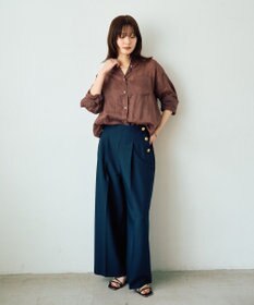 YECCA VECCA 3wayシアーリネンシャツ