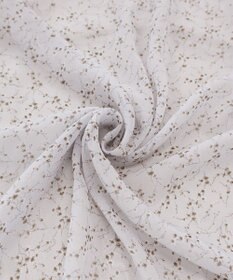 Tiaclasse L 【洗える】花柄シフォン衿ギャザーワンピース