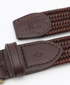 JOSEPH ABBOUD 【キングサイズ・イタリア素材・ストレッチ・日本製】 ストレッチレザー ベルト