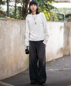 WEGO 【ユニセックス着用ITEM/MLサイズ展開】ワッフルT（LS）