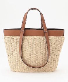 LA BAGAGERIE 【maison vert】 【ペーパー素材・多収納】ダブルハンドルかごバッグ