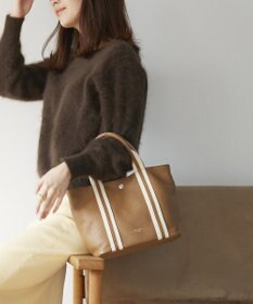 TOPKAPI 【TREASURE TOPKAPI】ソフトシュリンク テープコンビ ミニ トート バッグ ショルダーベルト付