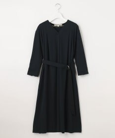 自由区 【洗える】アムンゼンジャージー Vネックワンピース