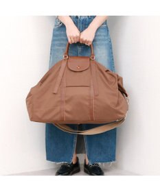 UNBILLION ペルケ perche / ナイロン×牛革かぶせジェムストーン2wayボストンバッグ