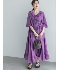 Te chichi コットンローンラッフルフリルドレス