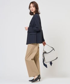 J.PRESS LADIES セルロースリネンストレッチ ダブル ジャケット