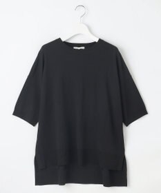 自由区 L 【接触冷感・UVカット】クレープストレッチプルオーバー ニットⅡ