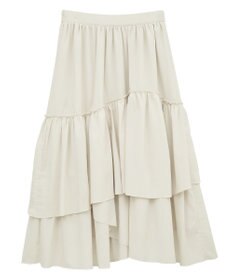 earth music&ecology ティアードヘムフレアスカート