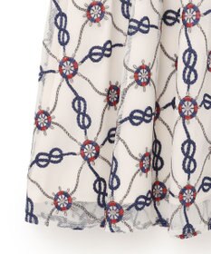 GRACE CONTINENTAL マリン刺繍チュールワンピース