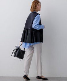 23区 【先行予約】コットンダンボール ペプラム ジレ アウター