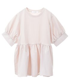 AMERICAN HOLIC 異素材切替ペプラムプルオーバー