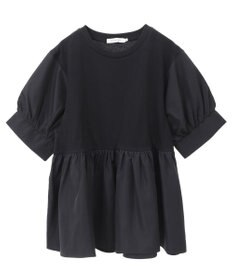 AMERICAN HOLIC 異素材切替ペプラムプルオーバー