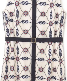 GRACE CONTINENTAL マリン刺繍チュールワンピース