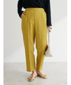 Green Parks 綿麻混イージーテーパードパンツ