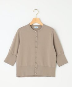 組曲 【洗える・6色展開】CANDYボタン 半袖カーディガン