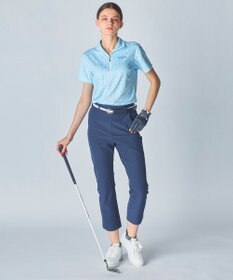 FILA GOLF／marie claire 【marie claire SPORT】小花柄ハーフジップ半袖シャツ