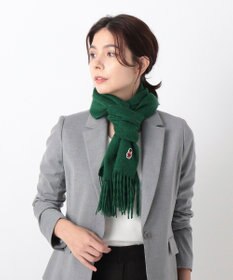 MOONBAT 【WEB限定】MACKINTOSH PHILOSOPHY バッキンガムベア ワッペン付 無地 マフラー