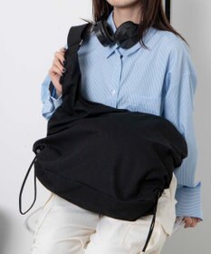 WEGO 【ユニセックスITEM/A4サイズ収納可能】サイドドロストキャンバスショルダー