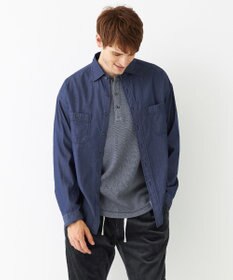 JOSEPH ABBOUD MOUNTAIN 【SPACE／UNISEX】Fine Count INDIGO シャツ