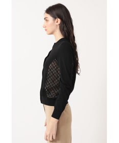 DAKS レースパネルコンビ カーディガン