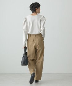 AMERICAN HOLIC ミニ裏毛ショルダータックプルオーバー