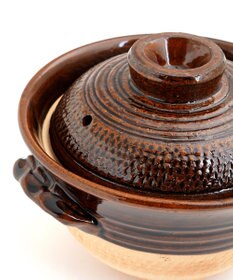 たち吉 【たち吉】伊賀飛びカンナごはん鍋（飴釉）〈１個〉伊賀焼