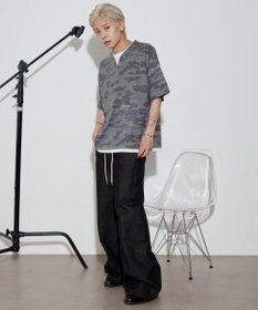 WEGO 【ユニセックス着用ITEM】キーネックフェイクレイヤードT（SS）