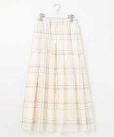 自由区 S 【SHIHOさん着用・洗える】エアリーウィンドウペンチェックプリント スカート