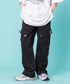 WEGO 【ウエストゴム】ビッグポケットカーゴパンツ